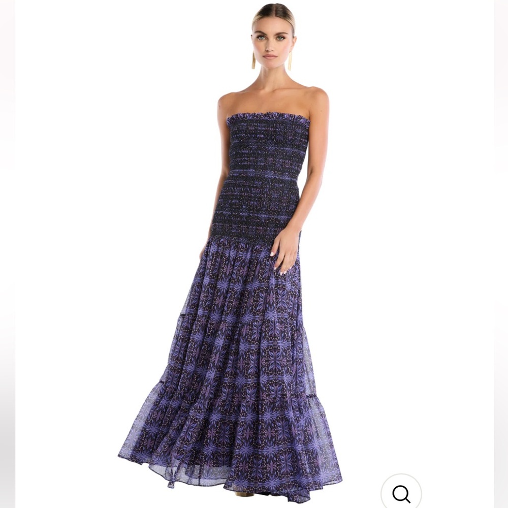 NWT Allison New York Scout Maxi‎ Dress Purple Kaleidoscope Women's Size Small - Picture 2 of 10